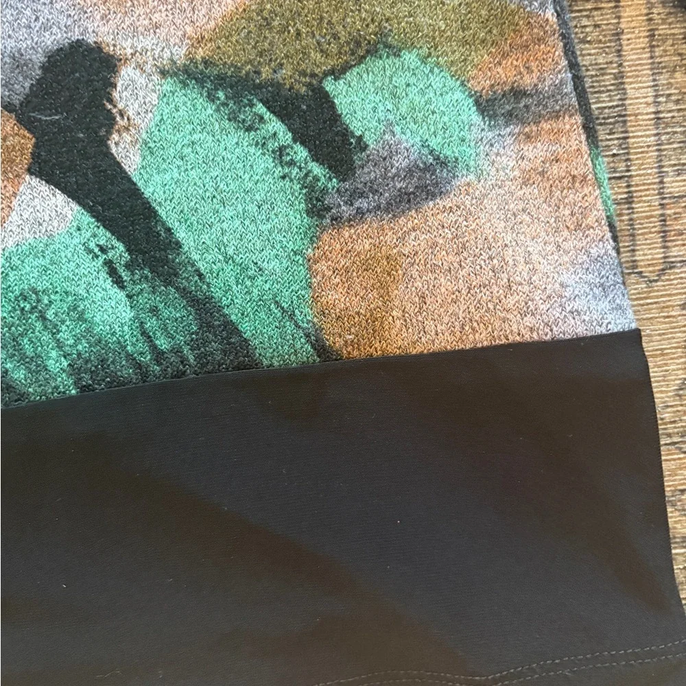 Joseph Ribkoff Abstract Print Sweater with grommet Detail Sz M - Picture 11 of 13